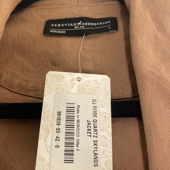 🆕 NWT PERUVIAN CONNECTION ROSE QUARTZ SKYLANDS JACKET WOMEN’S LARGE - Picture 6 of 7